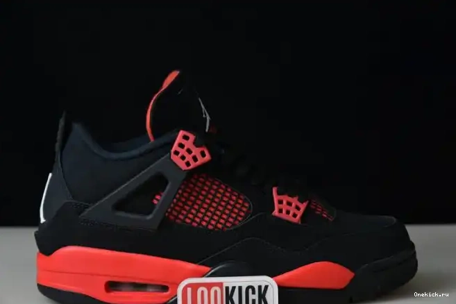 One Kick Red Jordan Thunder 4 Air CT8527-016 0610